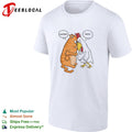 Chicken Pussy Parody Confrontation Animal Humor Cartoon Funny Illustration shirt
