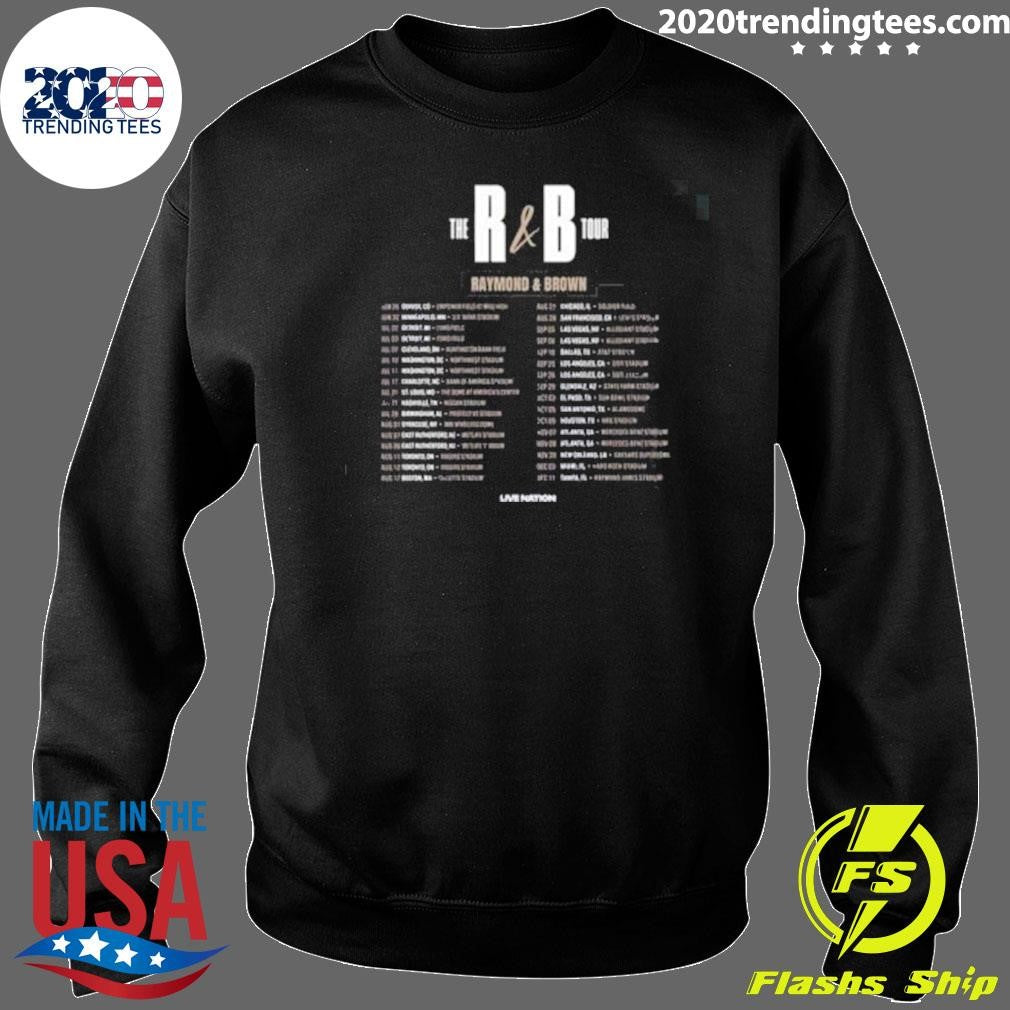 Chris Brown And Usher The R&B Tour Raymond And Brown 2026 North America Shirt