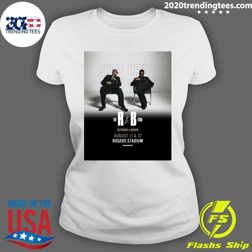 Chris Brown and Usher are coming to Rogers Stadium on August 11 and 12 for The R&B Tour Shirt