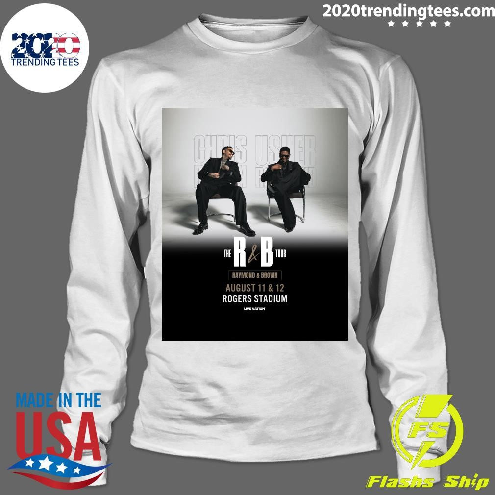 Chris Brown and Usher are coming to Rogers Stadium on August 11 and 12 for The R&B Tour Shirt