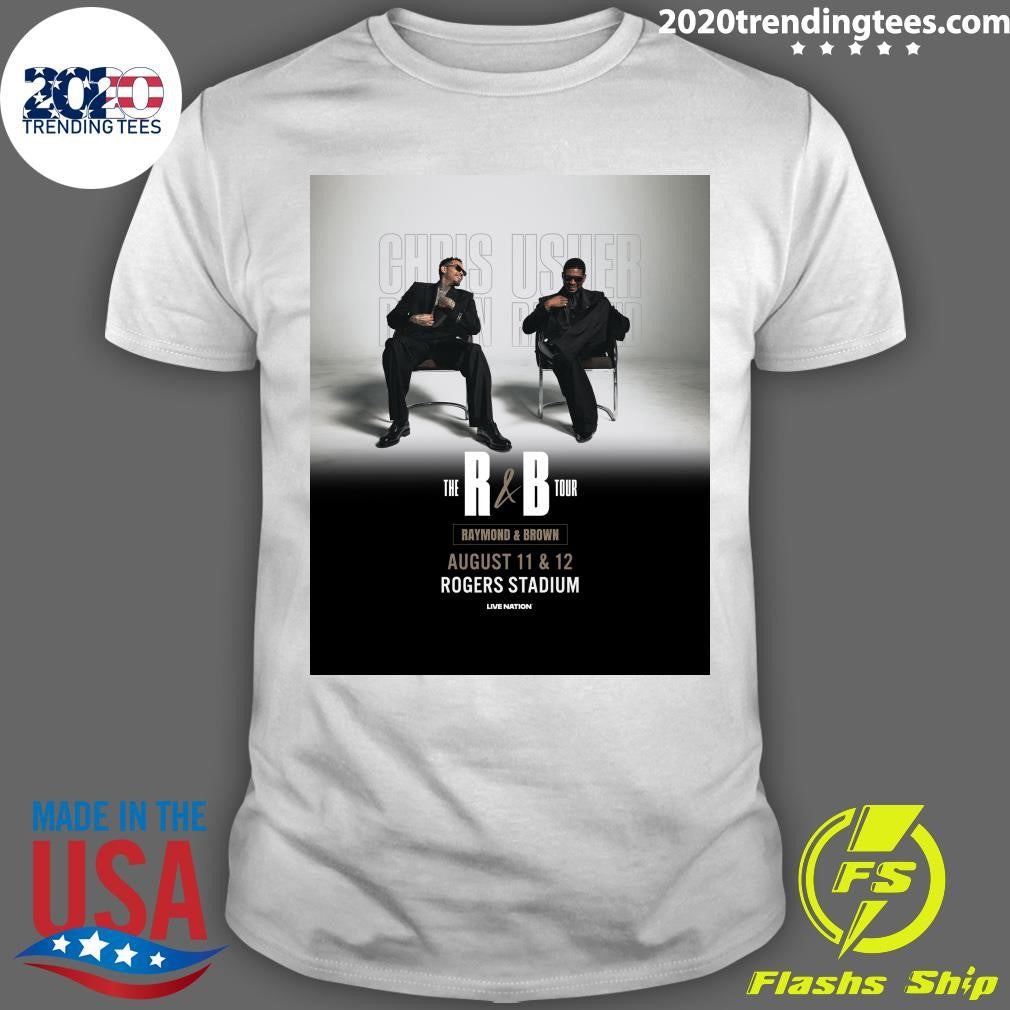 Chris Brown and Usher are coming to Rogers Stadium on August 11 and 12 for The R&B Tour Shirt