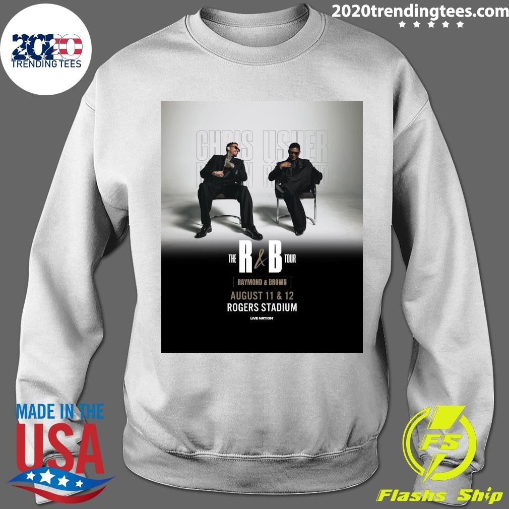 Chris Brown and Usher are coming to Rogers Stadium on August 11 and 12 for The R&B Tour Shirt