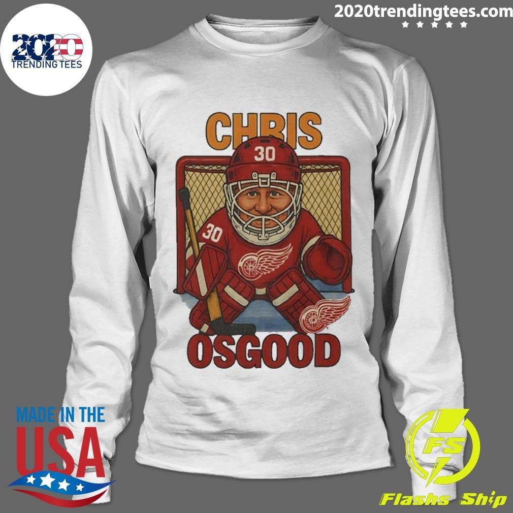Chris Osgood Detroit Red Wings Hockey Player Caricature Shirt