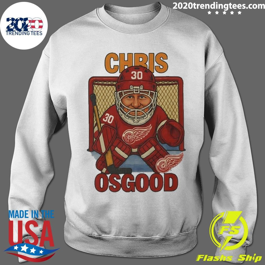 Chris Osgood Detroit Red Wings Hockey Player Caricature Shirt