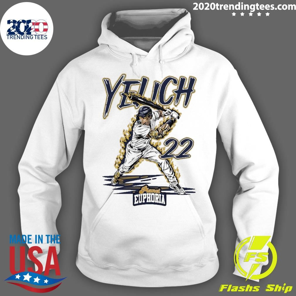 Christian Yelich 22 Milwaukee Brewers Graphic Comic Shirt