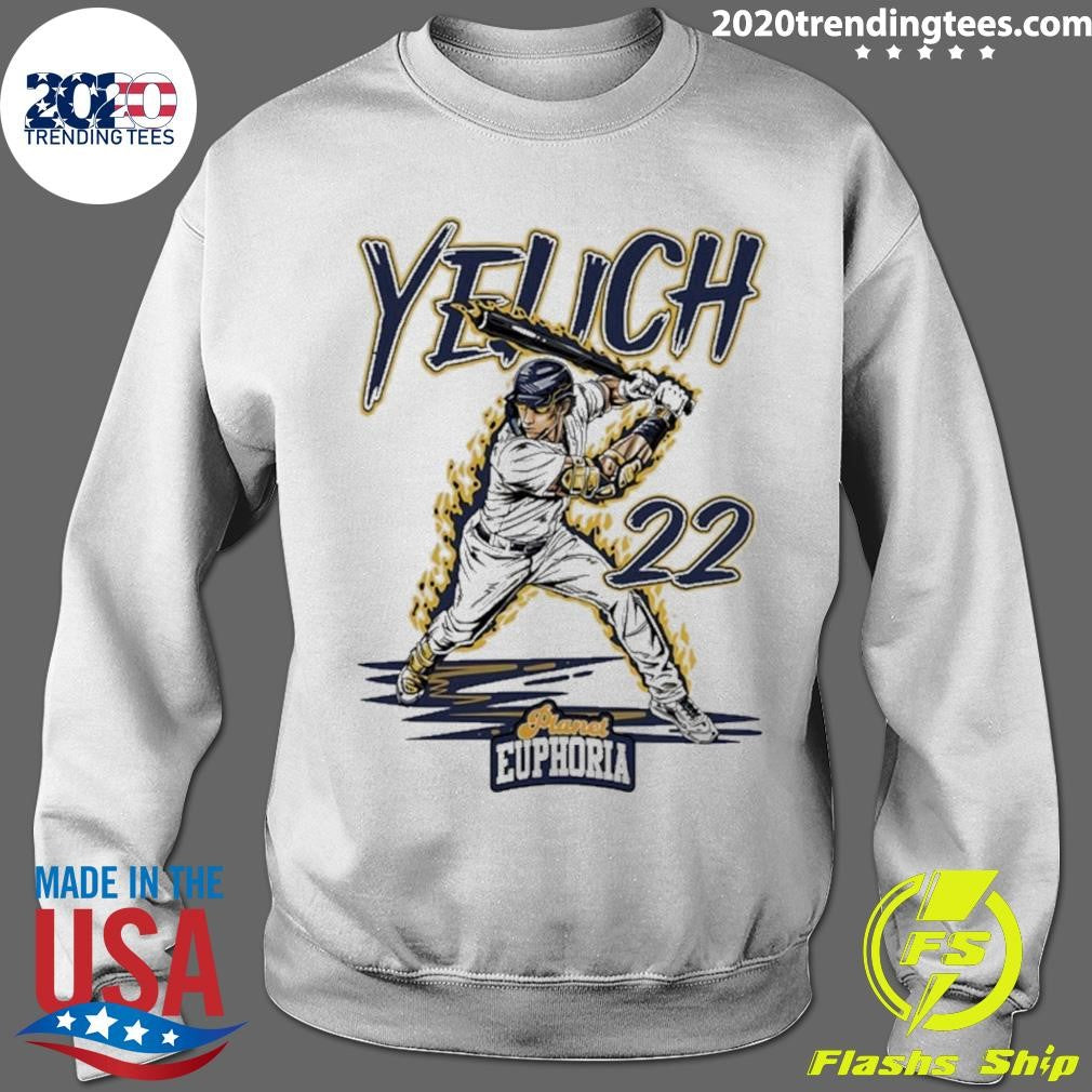 Christian Yelich 22 Milwaukee Brewers Graphic Comic Shirt