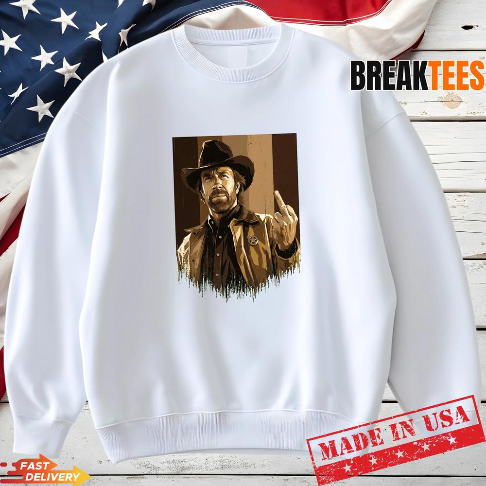 Chuck Norris Badass Cowboy Vintage Graphic Legendary Fan T-Shirt
