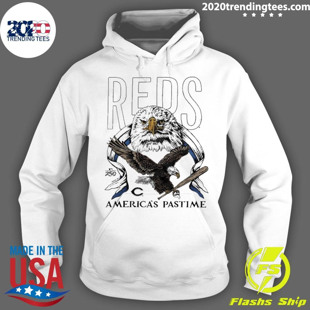 Cincinnati Reds America’s Pastime 250th Celebration Bald Eagle Shirt