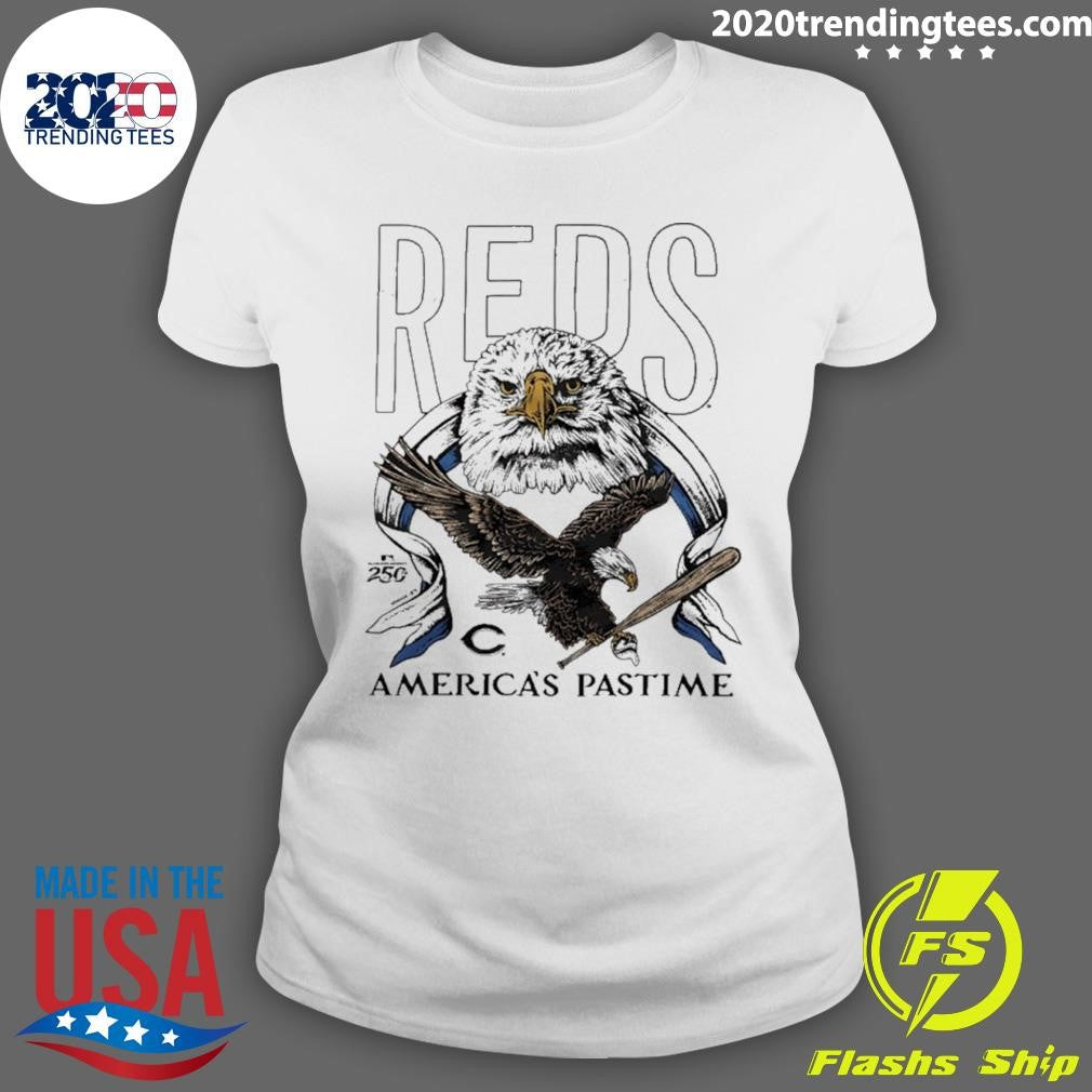 Cincinnati Reds America’s Pastime 250th Celebration Bald Eagle Shirt