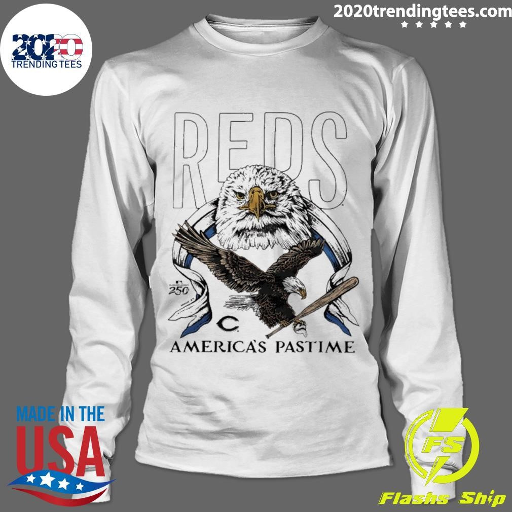 Cincinnati Reds America’s Pastime 250th Celebration Bald Eagle Shirt