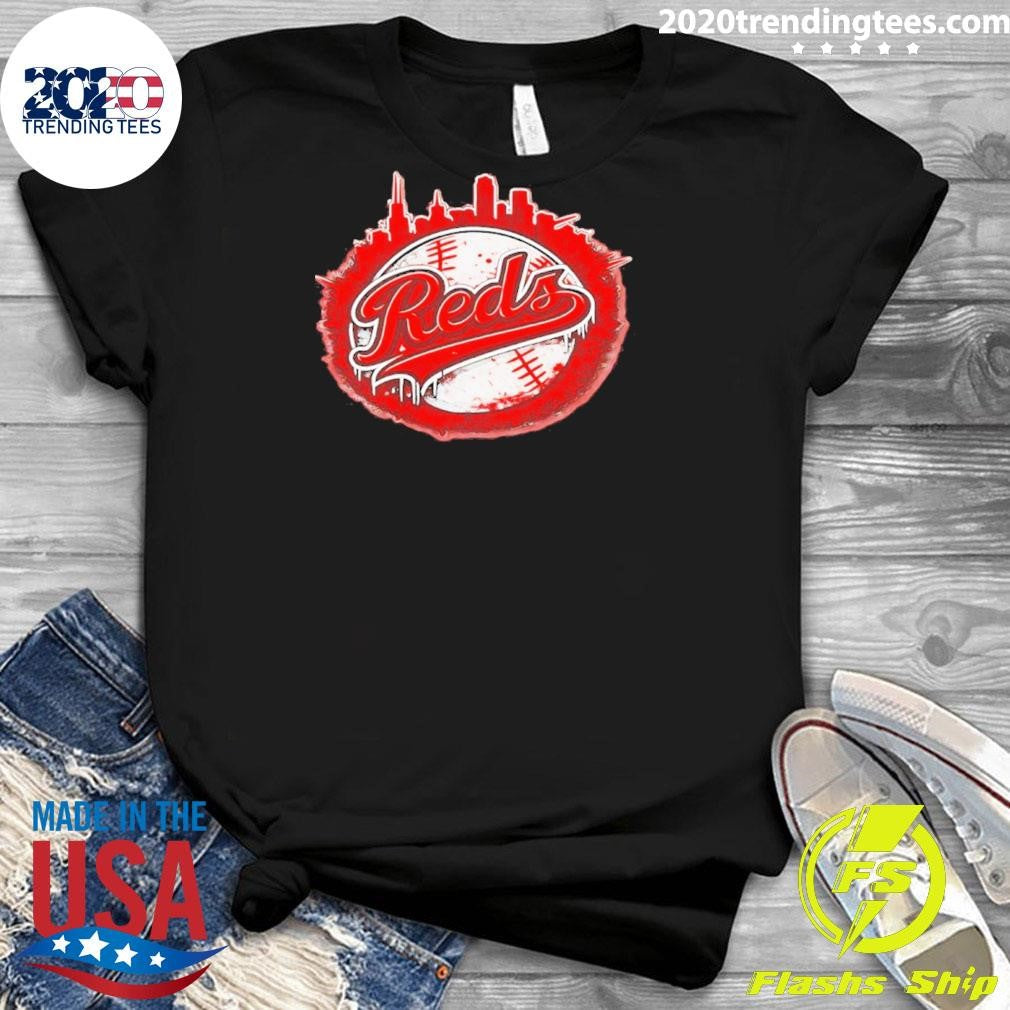 Cincinnati Reds Baseball City Skyline Shirt