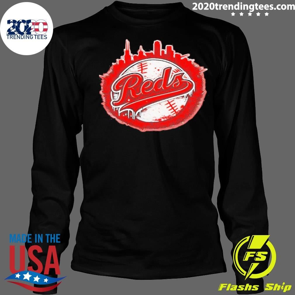 Cincinnati Reds Baseball City Skyline Shirt