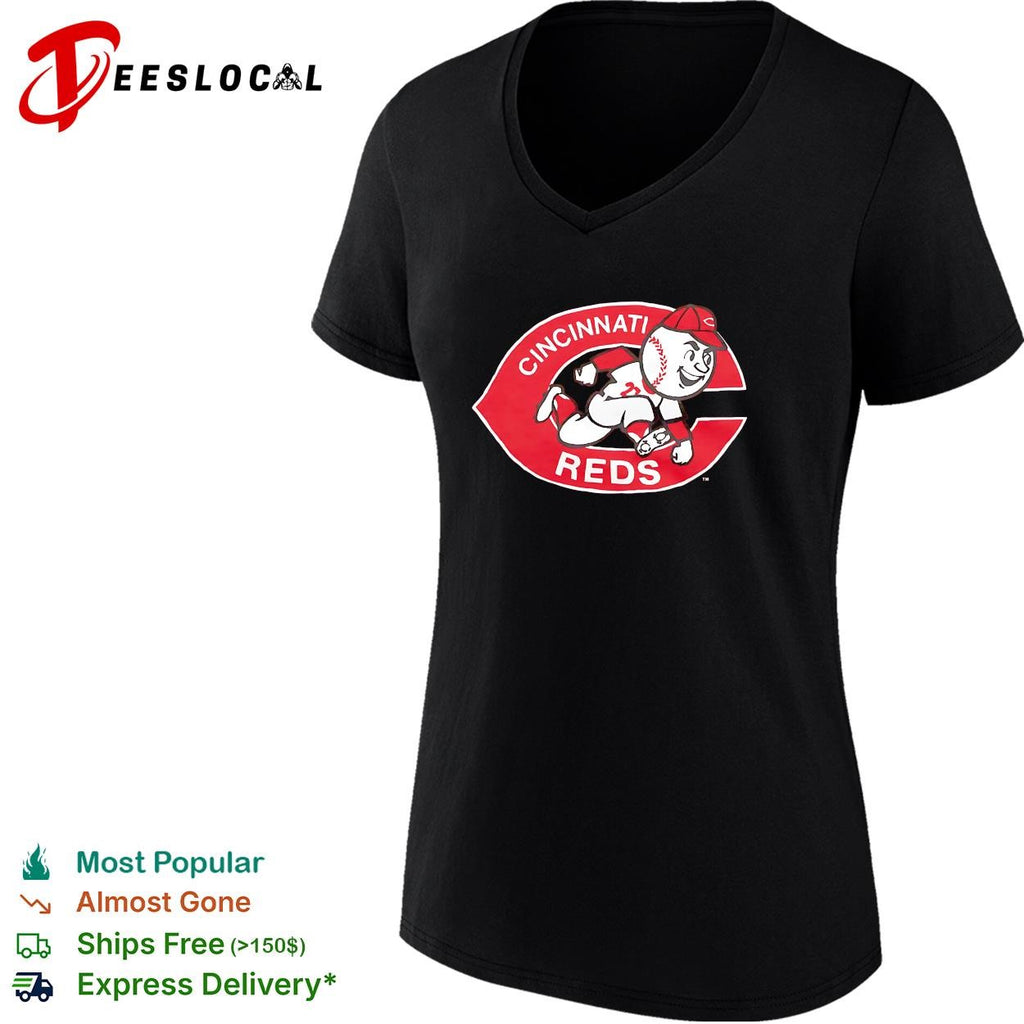 Cincinnati Reds classic Mr. mascot baseball logo shirt