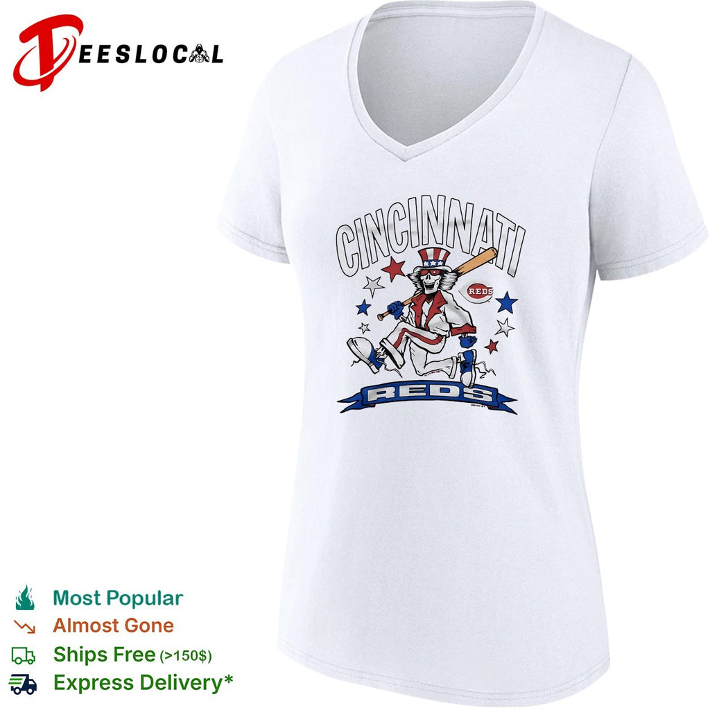 Cincinnati Reds x Grateful Dead Uncle Sam MLB graphic shirt
