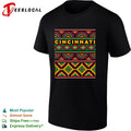 Cincinnati tribal pattern typography shirt