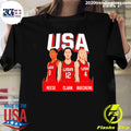 Clark Reese Bueckers 2026 Team Women Basketball Usa Caricature Shirt