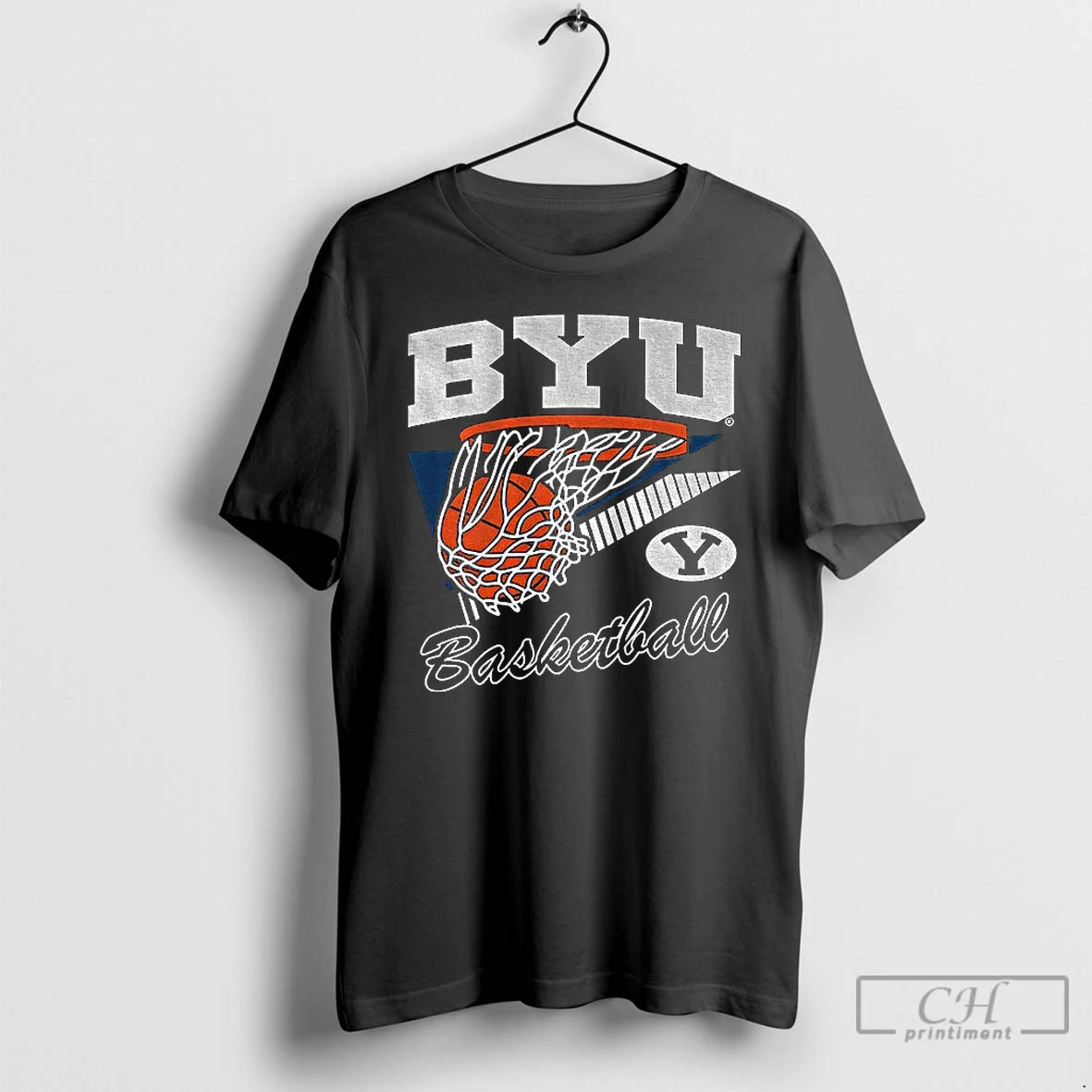 Classic Byu Cougars Basketball Logo 2025