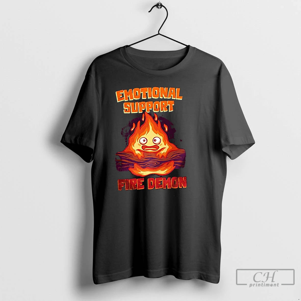 Classic Calcifer Emotional Support Fire Demon Howls Moving Castle Anime