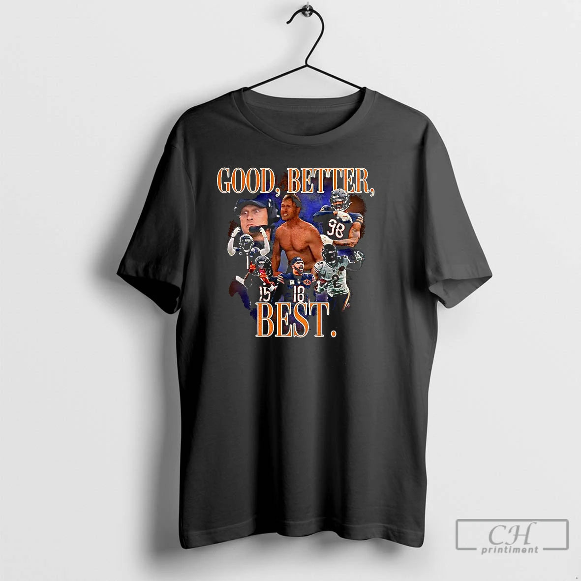 Classic Chicago Bear Football Good Better Best Player Graphic 90s Vintage