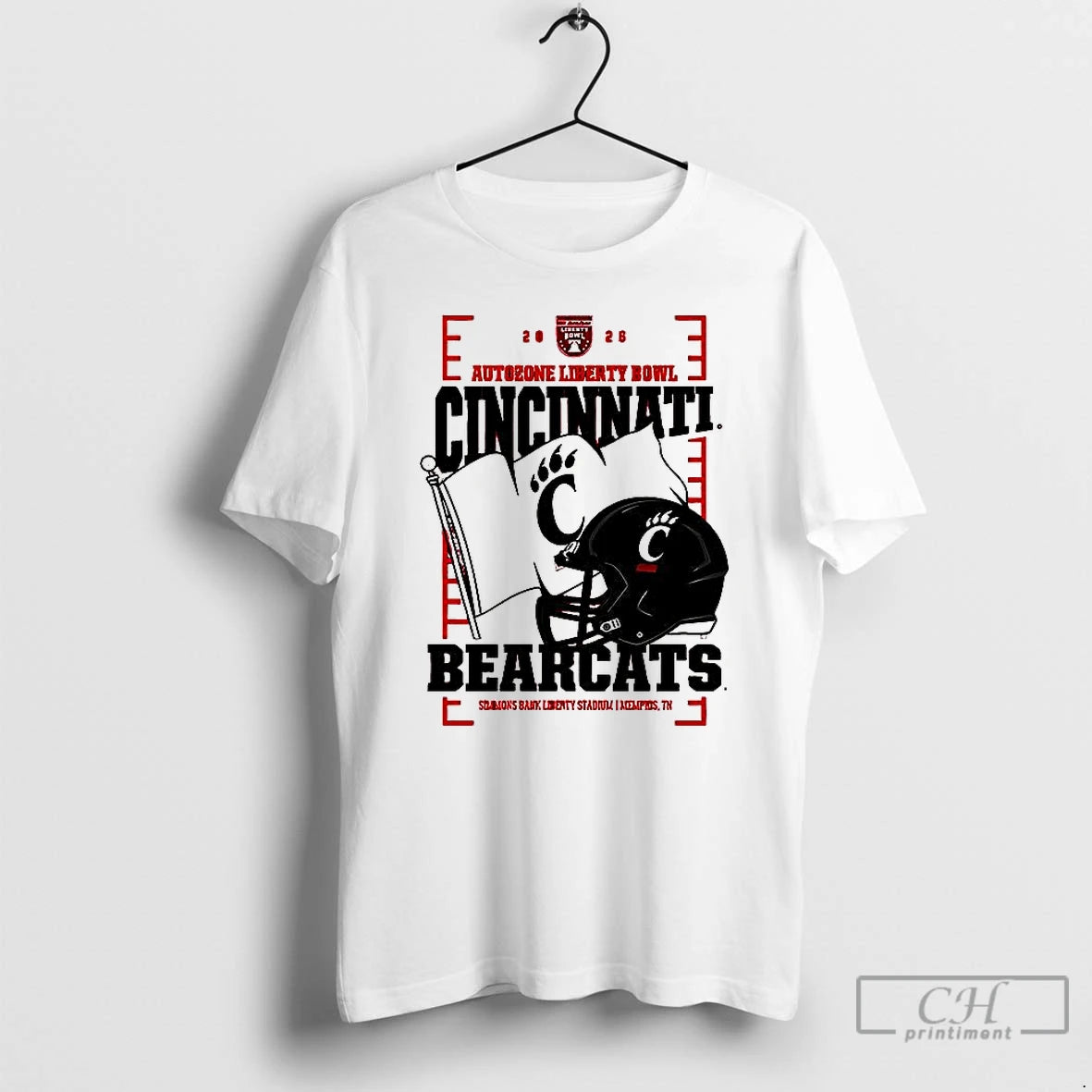 Classic Cincinnati Bearcats Autozone Liberty Bowl 2025 Helmet
