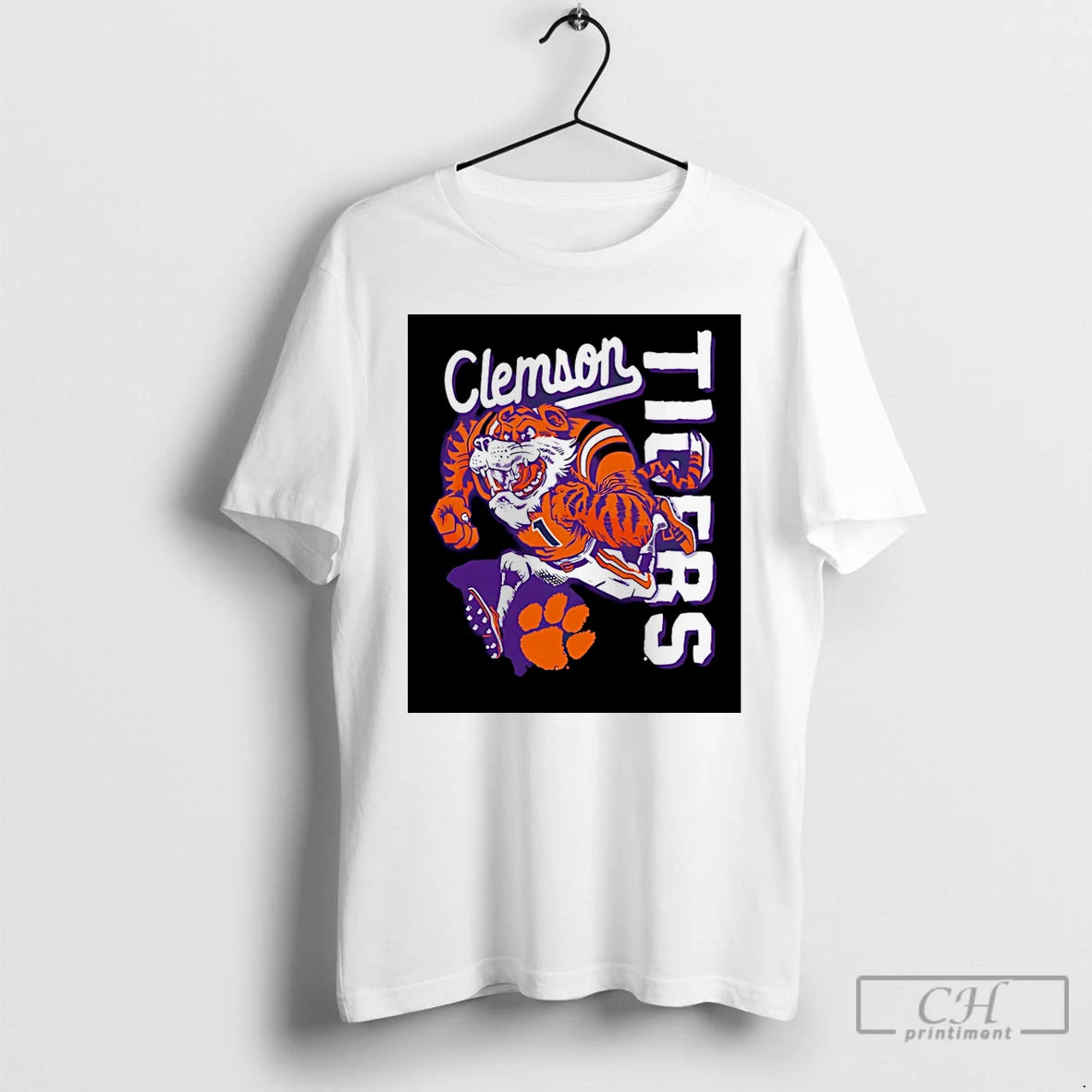 Classic Clemson Tigers Mascot Running 26