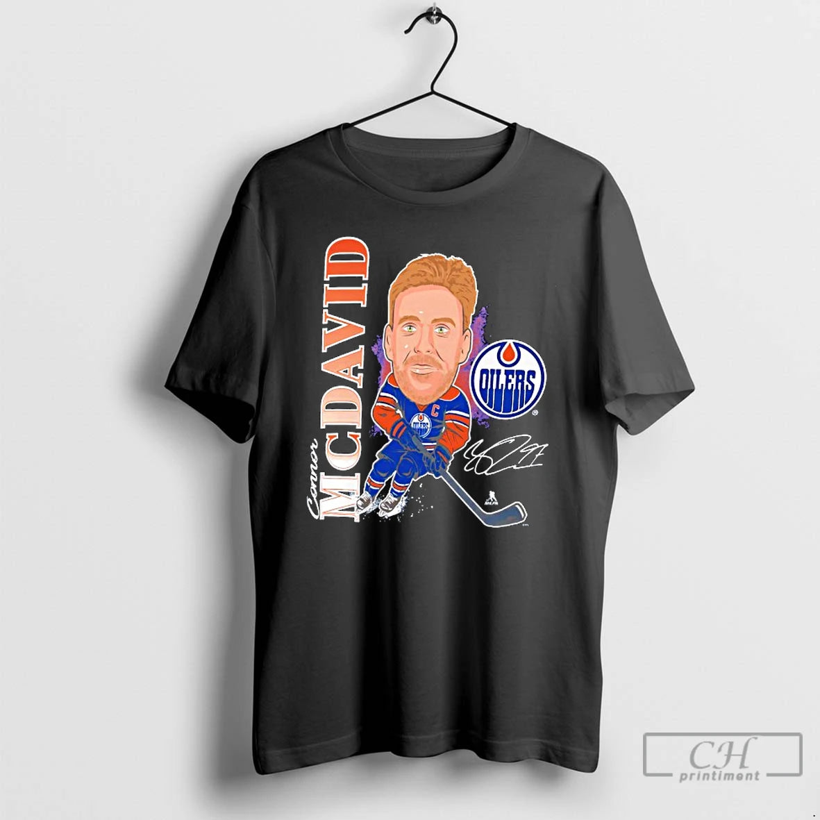 Classic Connor Mcdavid Edmonton Oilers Player Action Signature