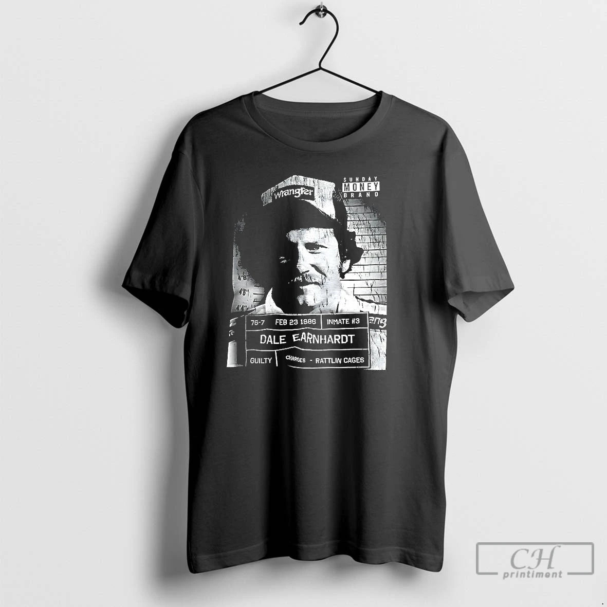 Classic Dale Earnhardt Mugshot Nascar Winston Cup Series Meme Retro