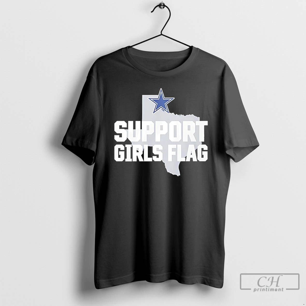 Classic Dallas Cowboys Support Girls Flag