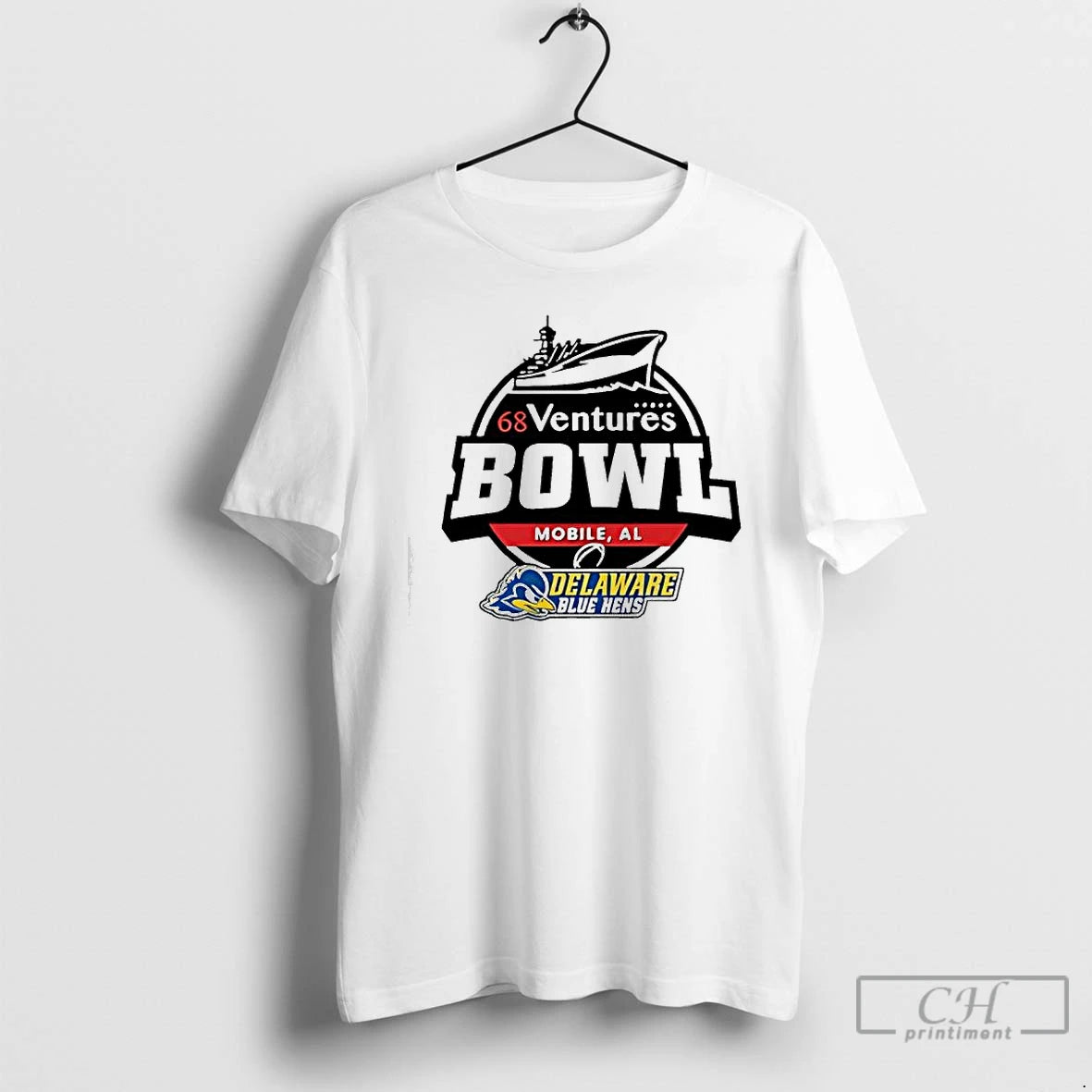 Classic Delaware Blue Hens 68 Ventures Bowl Mobile Al Logo