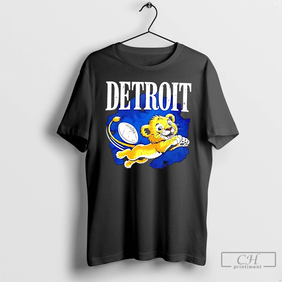 Classic Detroit Lions Football Cute Cartoon Mascot