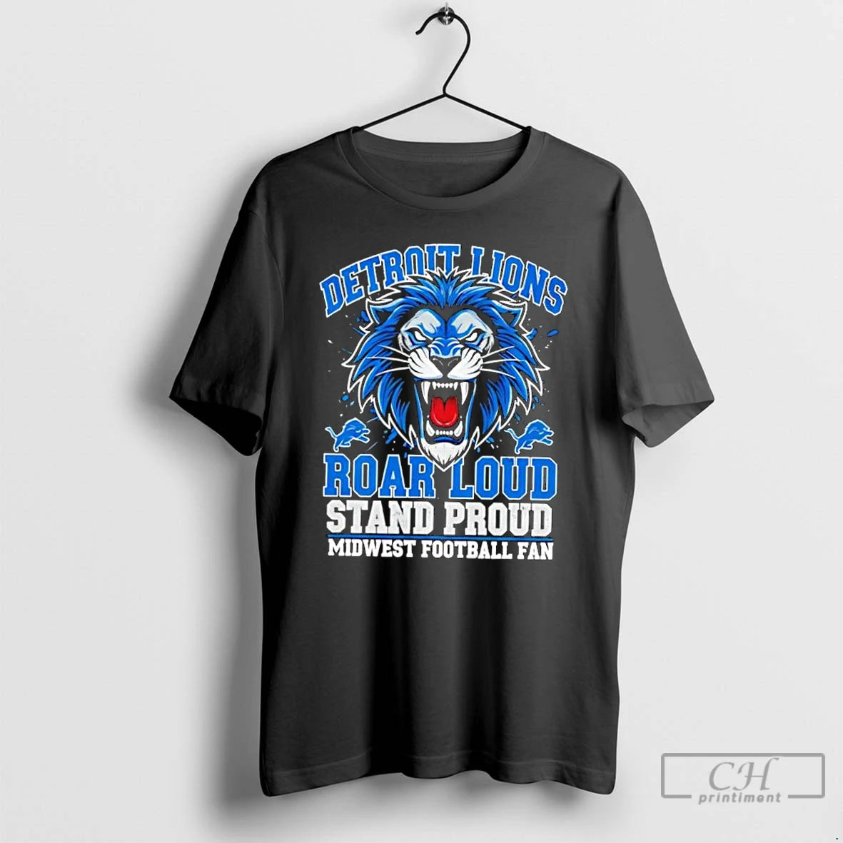 Classic Detroit Lions Roar Loud Stand Proud Midwest Football Fan