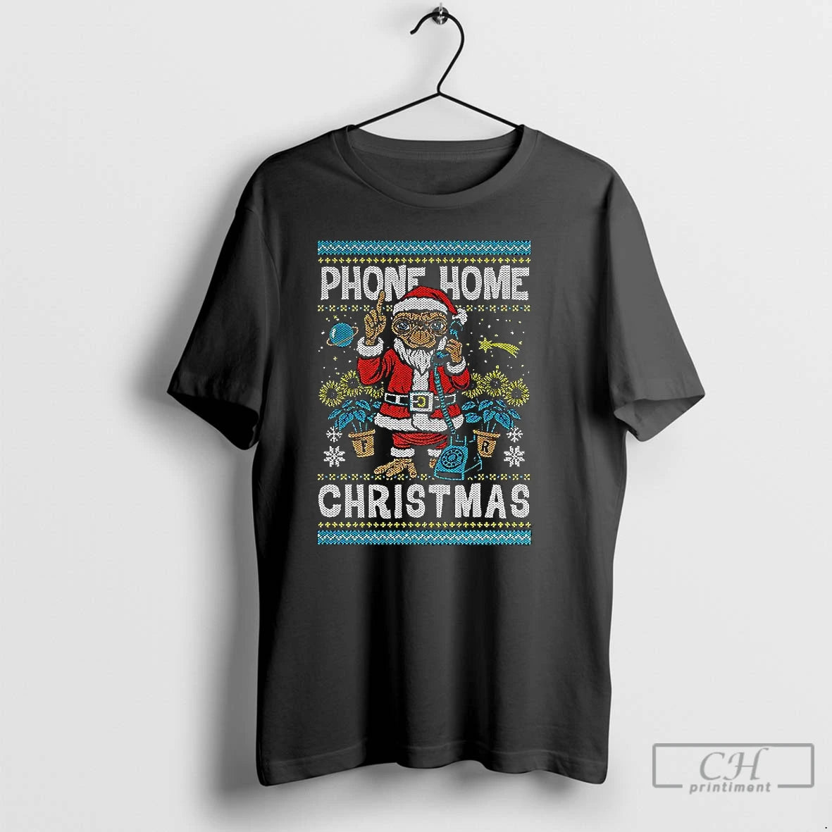 Classic E T Santa Outfit Phone Home Christmas Alien Ugly Xmas