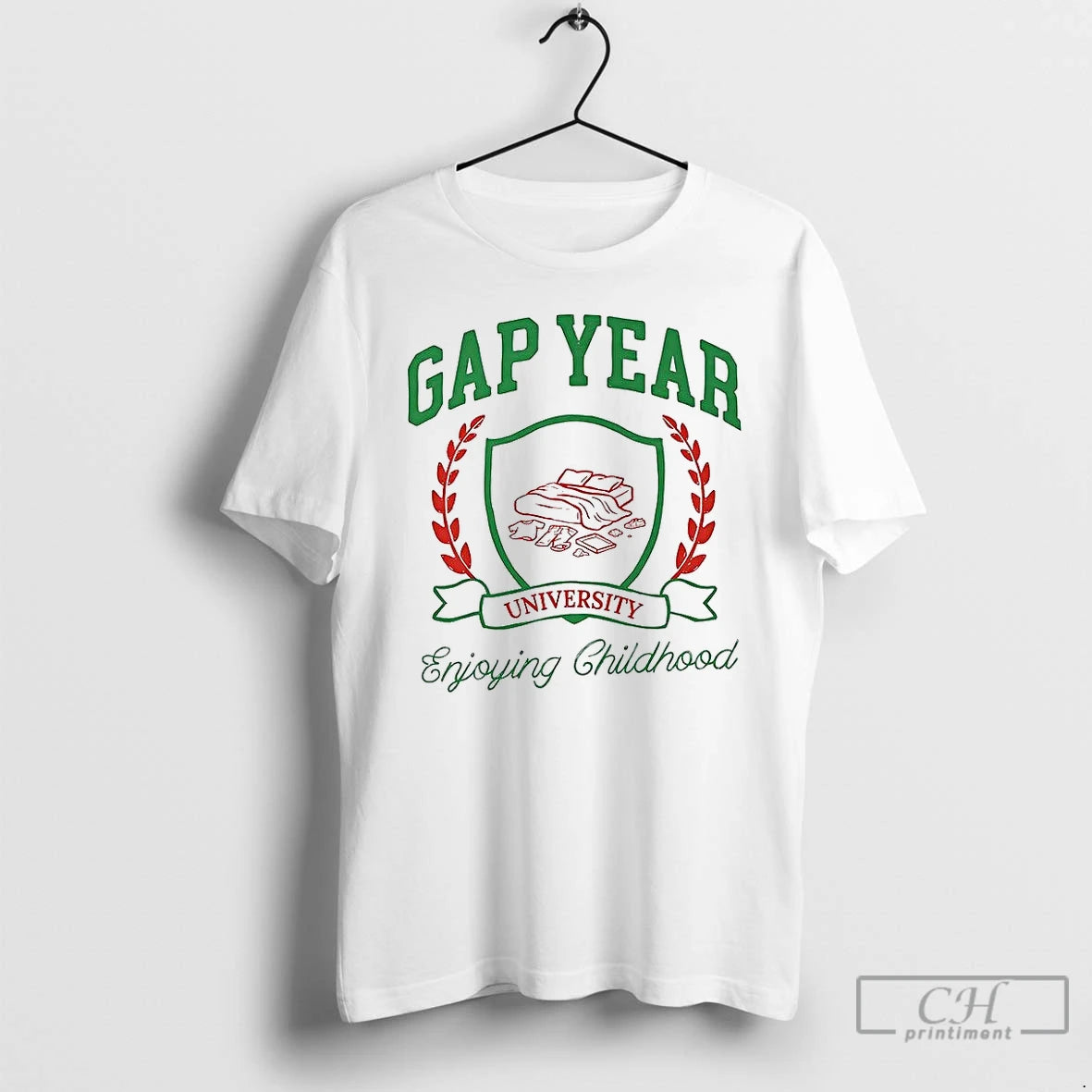 Classic Gap Year University Enjoying Childhood Logo