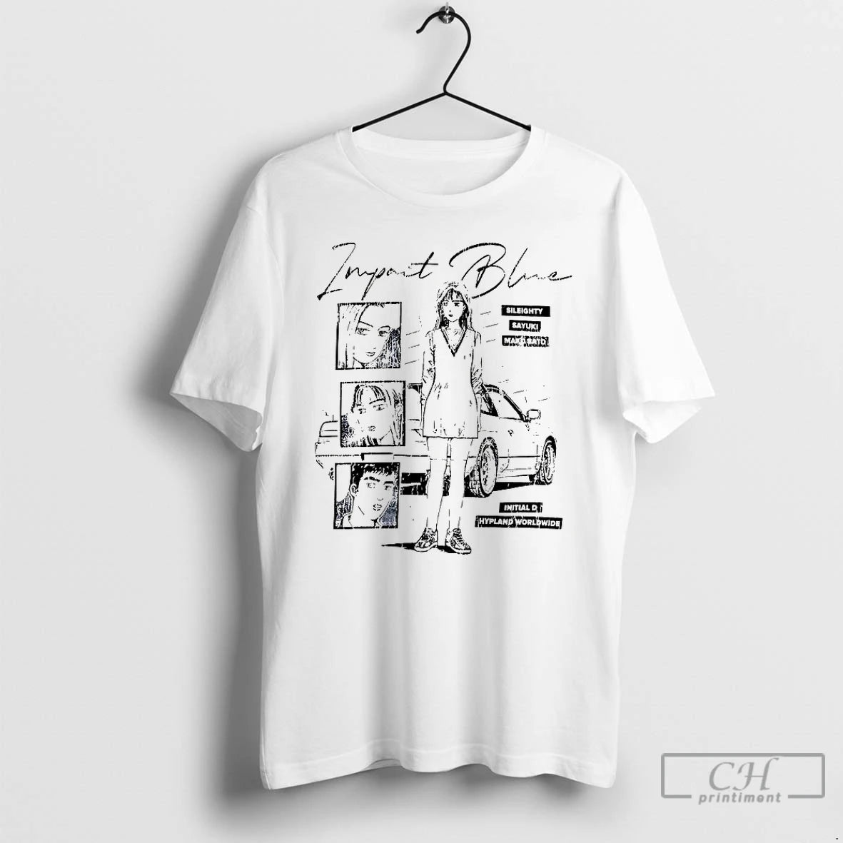 Classic Initial D Impact Blue Sileighty Mako Sato Sayuki Anime