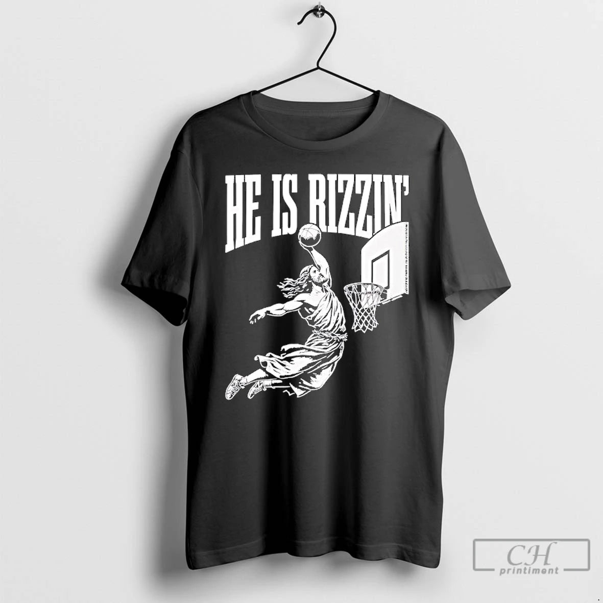 Classic Jesus Has Rizzen Basketball Funny