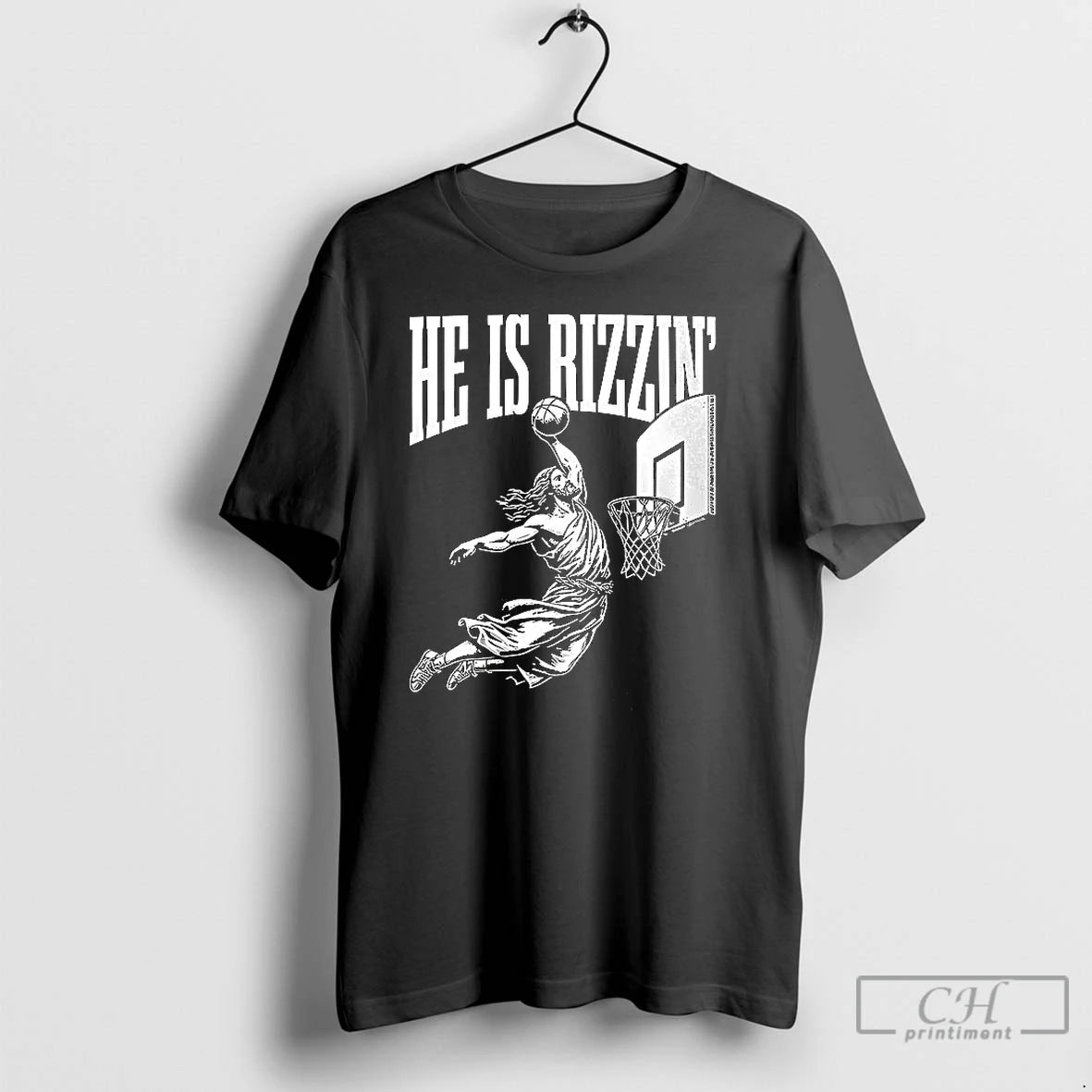 Classic Jesus Has Rizzen Dunk Basketball