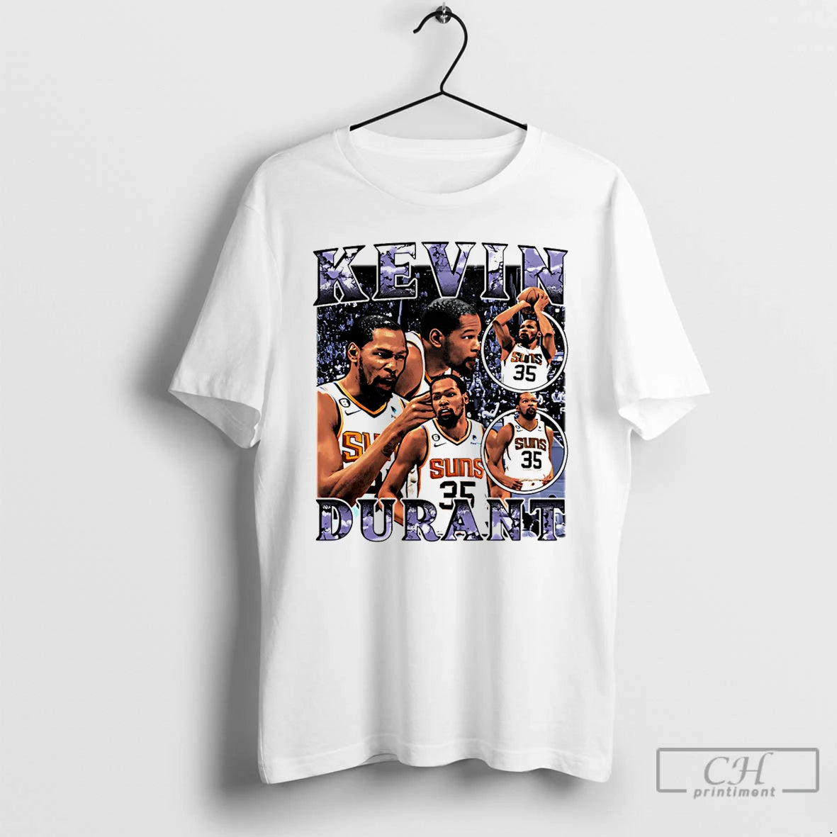 Classic Kevin Durant Phoenix Suns Player Collage Signature