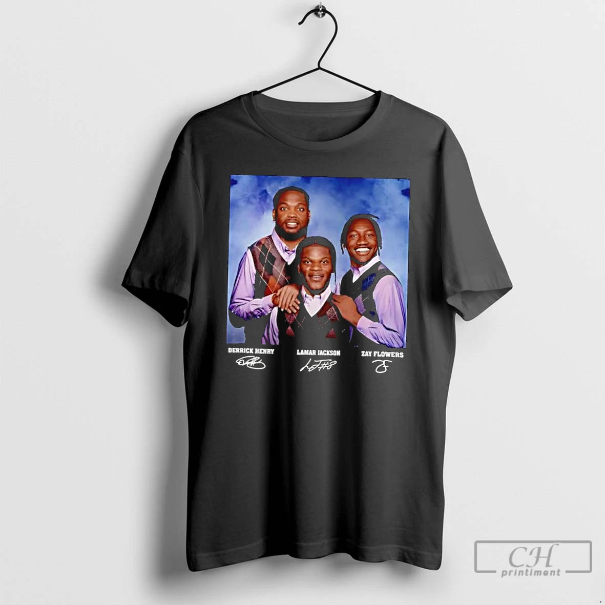 Classic Lamar Jackson Derrick Henry Zay Flowers Football Baltimore Step Brothers