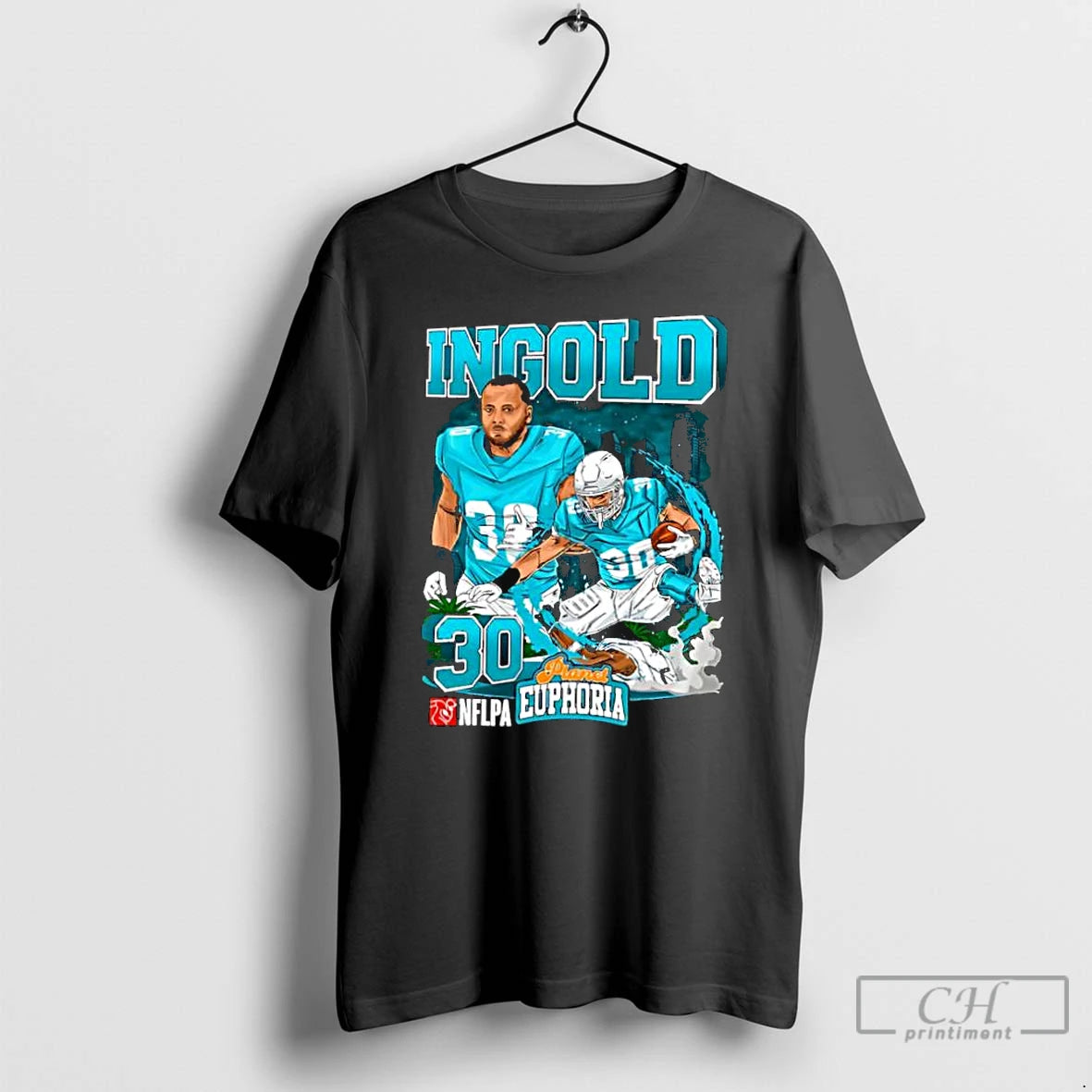 Classic Miami Dolphins Alec Ingold Football Player City Graphic