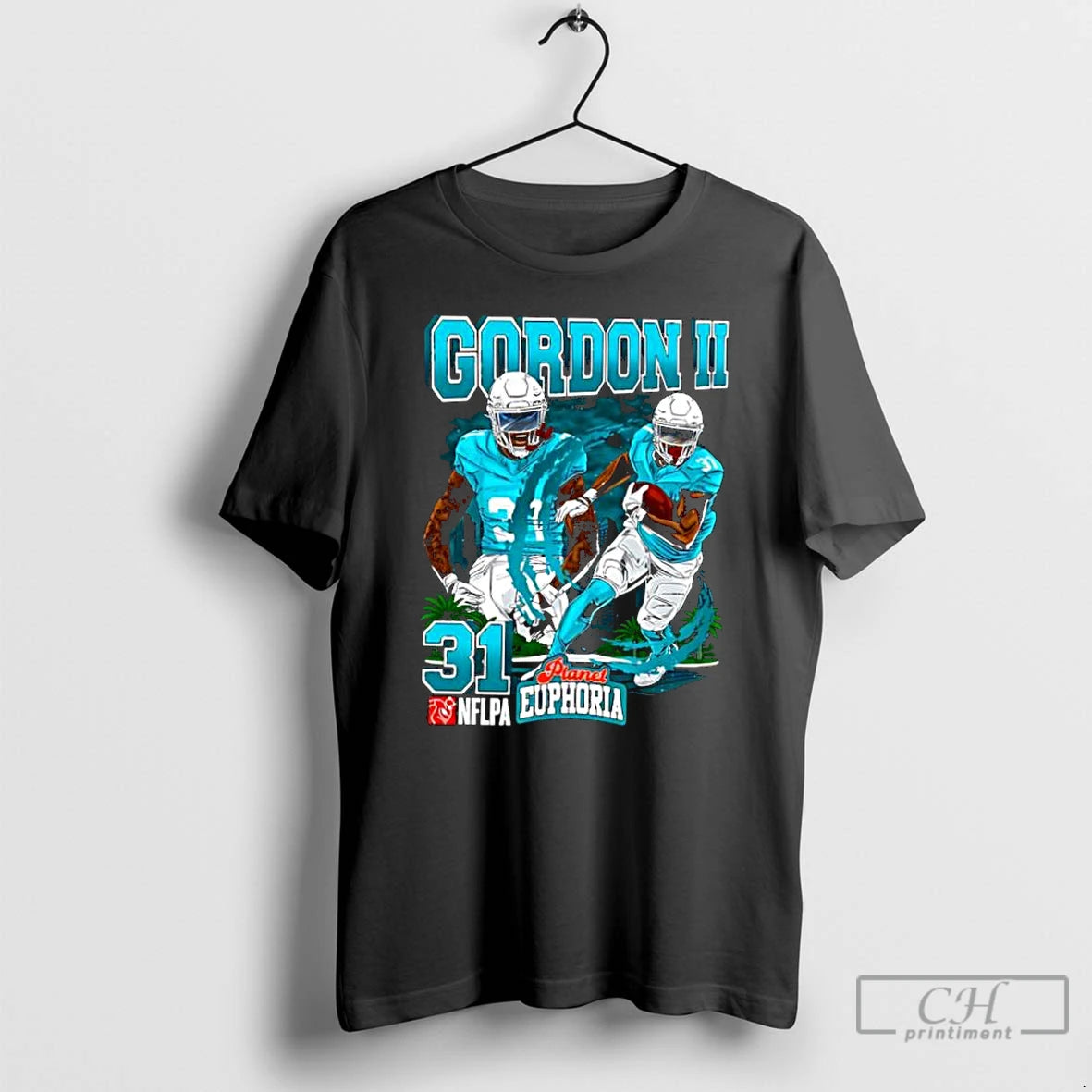 Classic Miami Dolphins Ollie Gordon Ii Football Player City Graphic