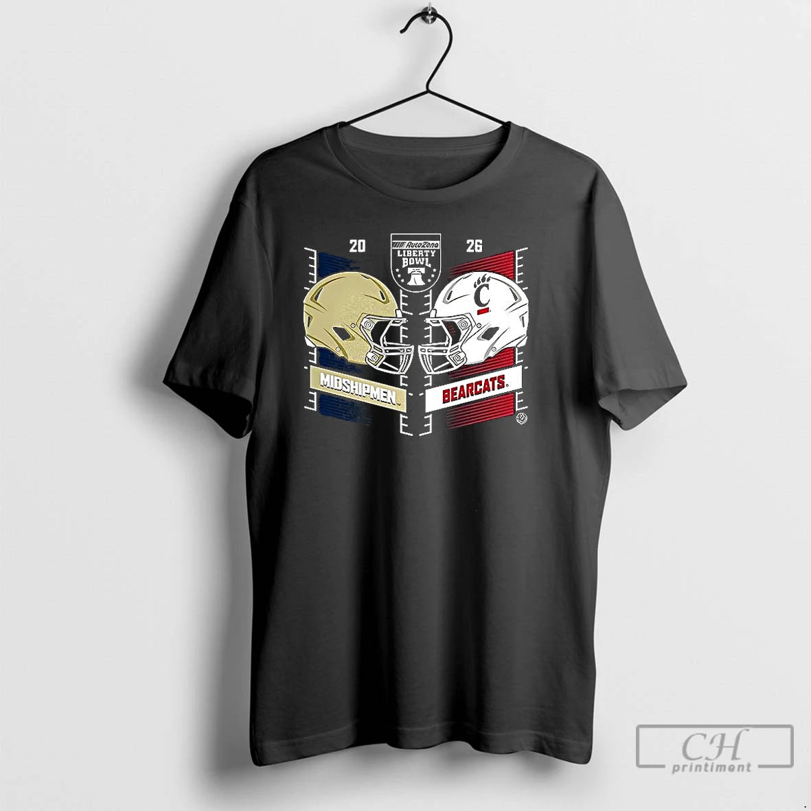 Classic Midshipmen Vs Cincinnati Bearcats Autozone Liberty Bowl 2025 Helmet