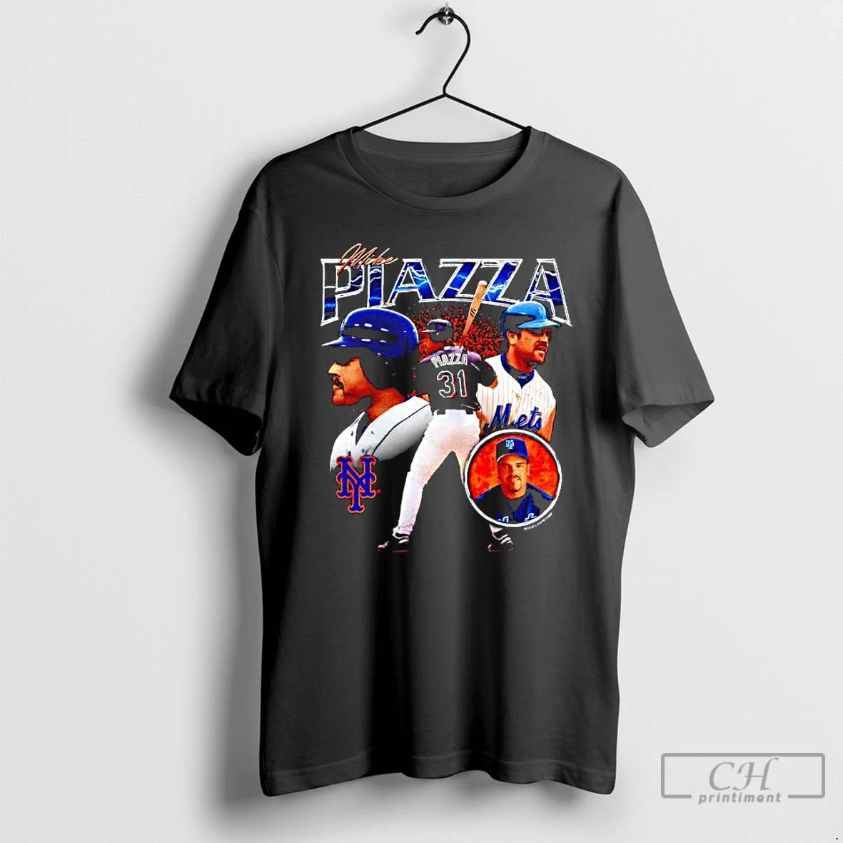 Classic Mike Piazza New York Mets Cooperstown Power
