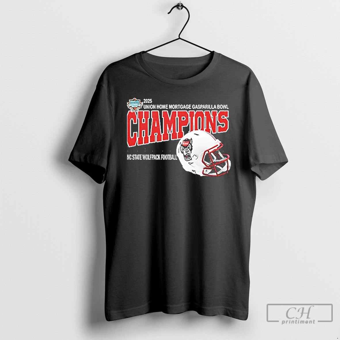 Classic Nc State Wolfpack 2025 Gasparilla Bowl Champions Helmet