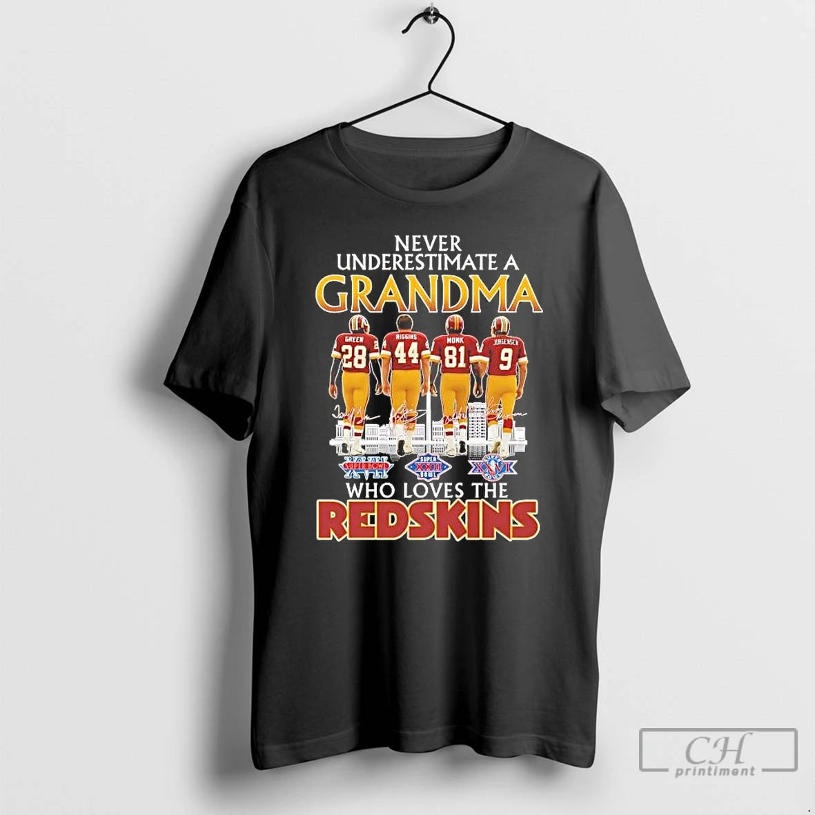 Classic Never Underestimate A Grandma Who Loves The Washington Redskins Skyline