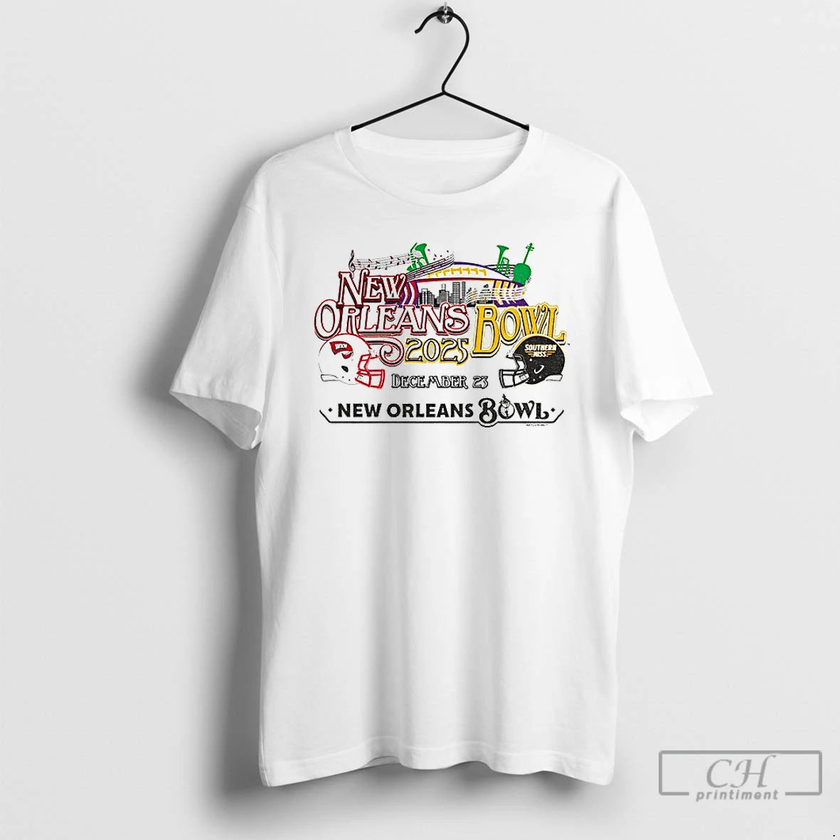 Classic New Orleans Bowl 2025 Western Kentucky Vs Southern Miss December 23 T Shirts Sweater