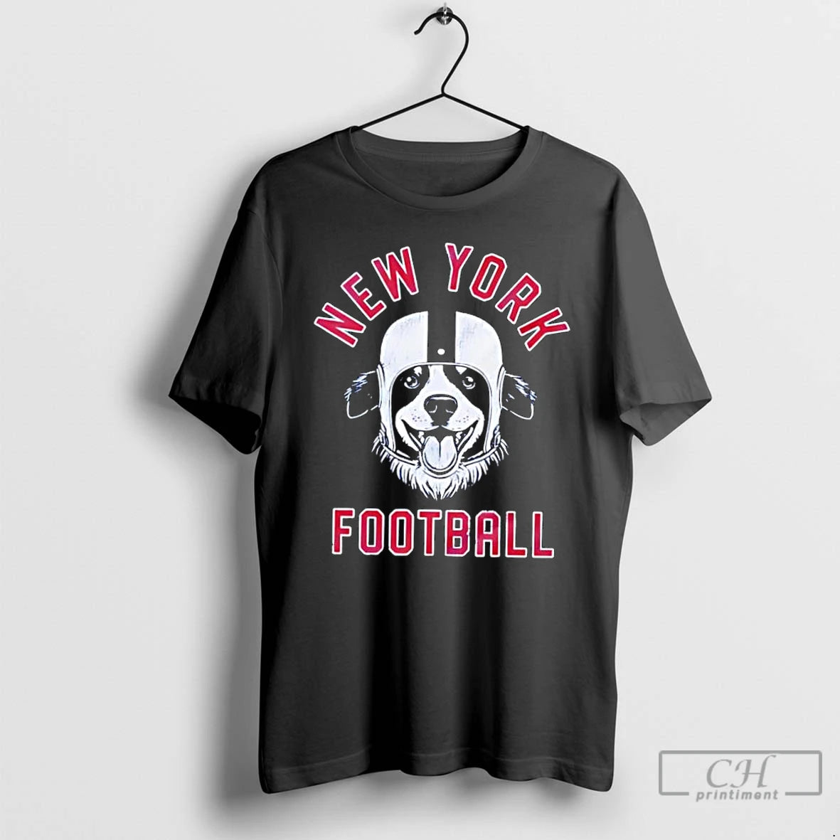 Classic New York Giants Football Australian Shepherd
