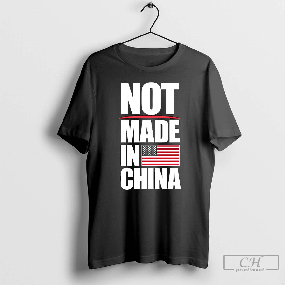 Classic Not Made In China American Flag