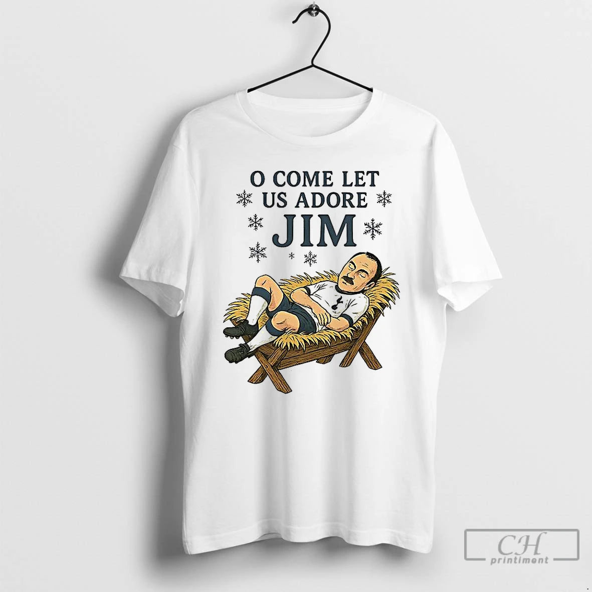 Classic O Come Let Us Adore Jim Tottenham Hotspur Football Christmas