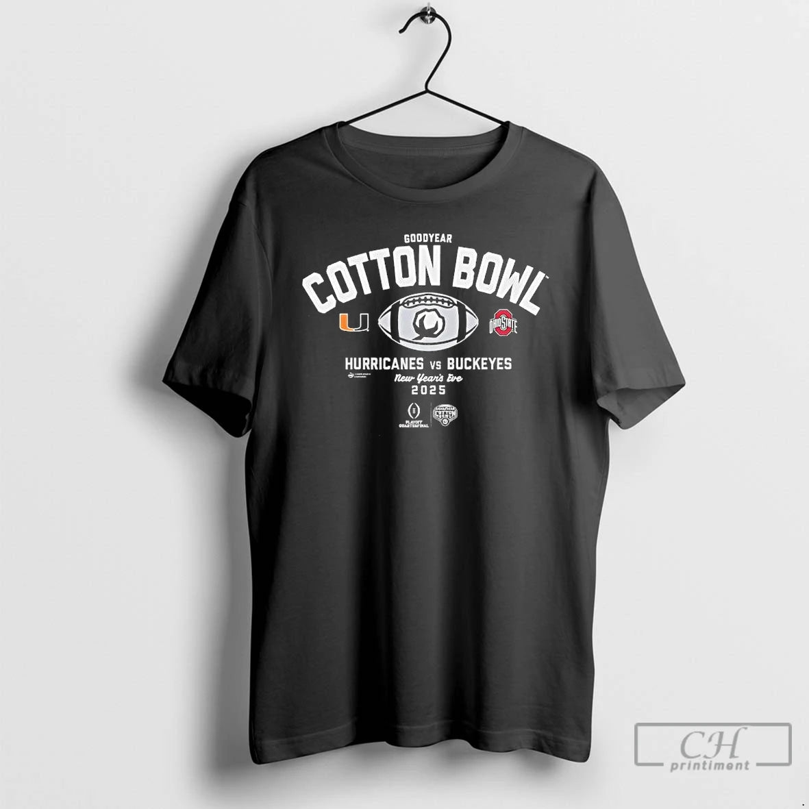 Classic Ohio State Vs Miami 2025 Goodyear Cotton Bowl New Years Eve T Shirts Sweater