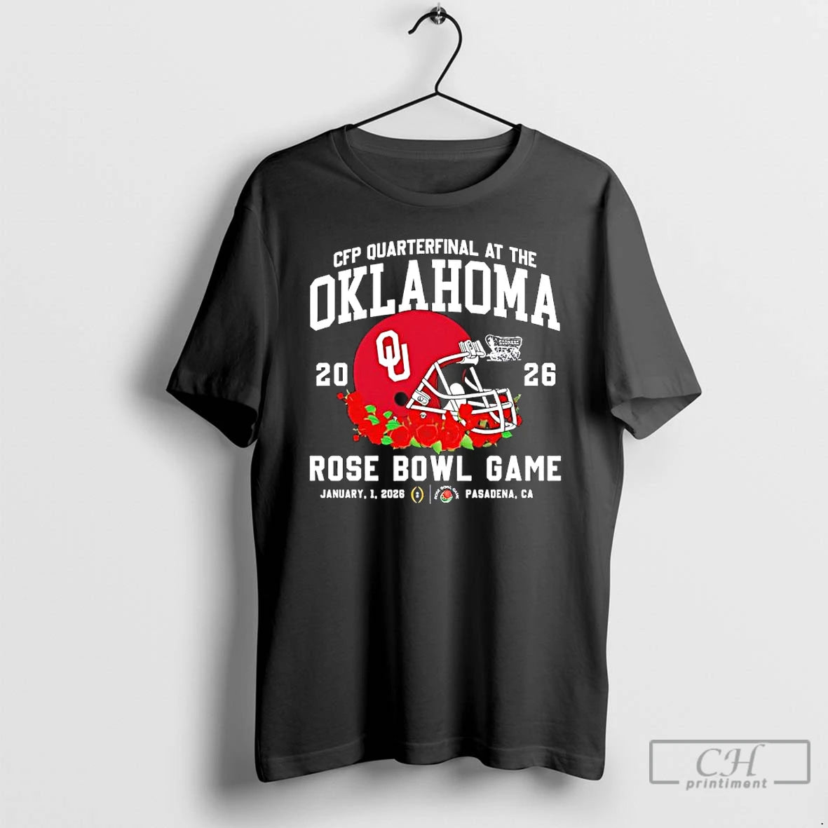 Classic Oklahoma Sooners Cfp Quarterfinal At The 2026 Rose Bowl Game Helmet T Shirts Sweater